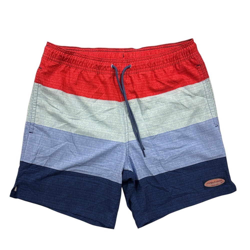 Vineyard Vines 7" Chappy Swim Trunks 4-Panel Drawstring Men's Size Small‎